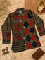 Olive Multi-Print Muslin Tunic