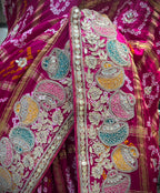 Rani Pink Bandhani Artistry Saree