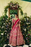 Meher Kalidaar Lehenga in Rich Magenta