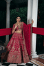 Ruby Sultana Zardosi Bridal Lehenga